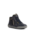 Front - Geox Boys Poseido Leather Trainers