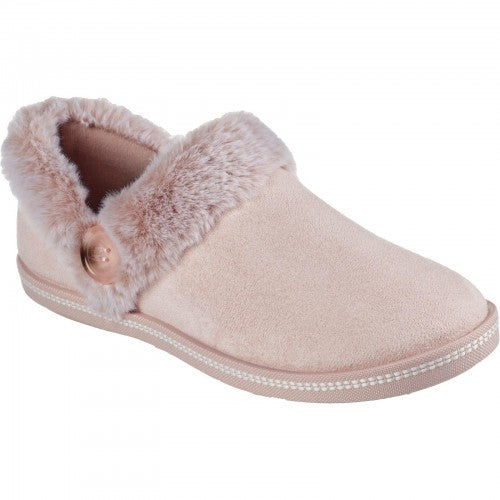 Front - Skechers Womens/Ladies Cozy Campfire Fresh Toast Slippers