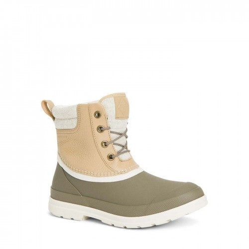 Front - Muck Boots Womens/Ladies Originals Duck Lace Leather Wellington Boots