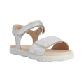 Front - Geox Girls Haiti Leather Sandals