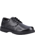 Front - Hush Puppies Boys Tristan Leather School Shoes