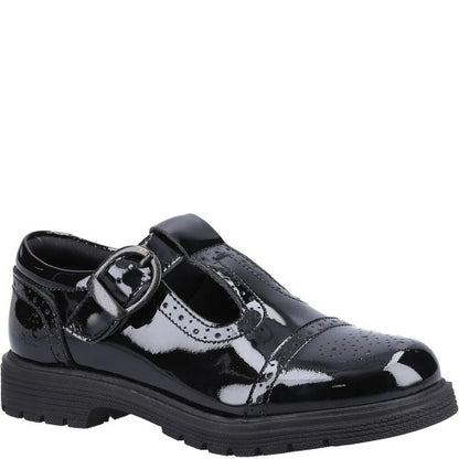 Front - Hush Puppies Girls Paloma Suede School Shoes