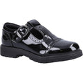 Front - Hush Puppies Girls Paloma Patent Leather School Shoes