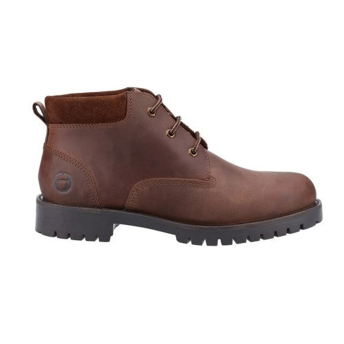 Front - Cotswold Mens Banbury Leather Ankle Boots