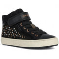 Front - Geox Girls J Kalispera Suede Trainers