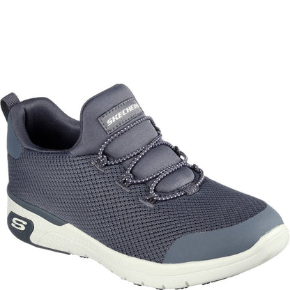 Charcoal-White - Front - Skechers Womens-Ladies Marsing-Waiola SR Safety Shoes