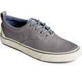 Front - Sperry Mens Striper II CVO SeaCycled Leather Trainers