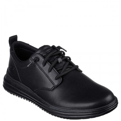 Front - Skechers Mens Proven Mursett Leather Casual Shoes