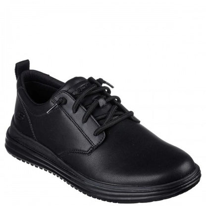 Front - Skechers Mens Proven Mursett Leather Casual Shoes