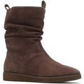 Front - Hush Puppies Womens/Ladies Chow Chow Ruched Suede Ankle Boots