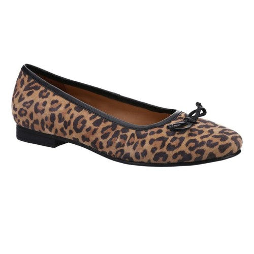 Front - Hush Puppies Womens/Ladies Naomi Leather Ballet Shoes