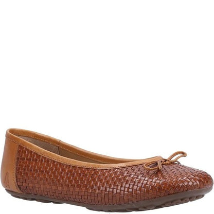 Front - Hush Puppies Womens/Ladies Ballerina Leather Pumps