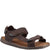 Front - Hush Puppies Mens Neville Leather Adjustable Strap Sandals