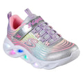 Front - Skechers Girls S Lights Twisty Brights Mystical Bliss Trainers