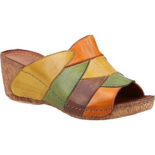 Front - Riva Womens/Ladies USK Leather Sandals