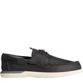 Front - Sperry Mens Plushwave 2.0 Leather Boat Shoes