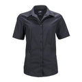 Front - James and Nicholson Womens/Ladies Shortsleeve Business Shirt