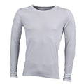 Front - James and Nicholson Mens Long-Sleeved T-Shirt