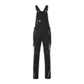Front - James and Nicholson Unisex Workwear Pants with Bib Level 2