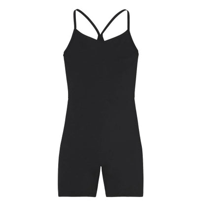 Front - Girlfriend Collective Womens/Ladies Barre V Neck Unitard