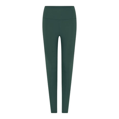Front - Girlfriend Collective Womens/Ladies Ribbed High Rise Long Leggings