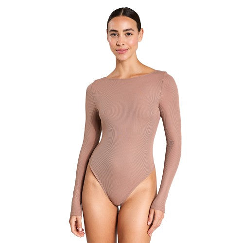 Front - Girlfriend Collective Womens/Ladies Ava Scoopback Bodysuit