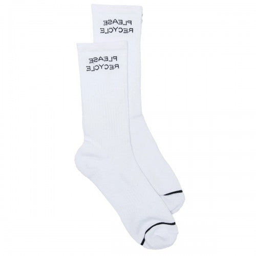 Front - Girlfriend Collective Womens/Ladies Please Recycle Crew Socks