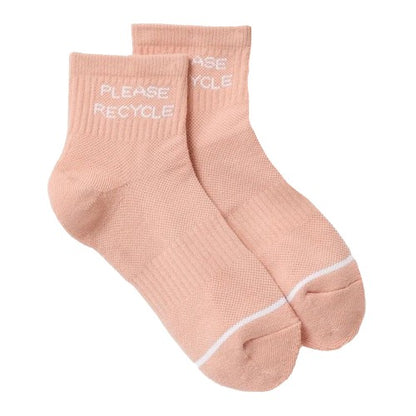 Front - Girlfriend Collective Womens/Ladies Please Recycle Ankle Socks