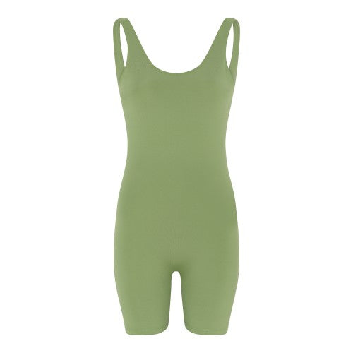 Front - Girlfriend Collective Womens/Ladies Scoopback Unitard