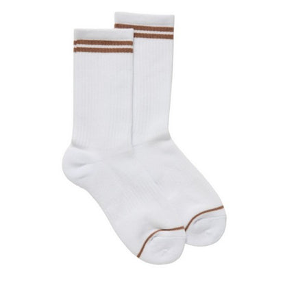 Front - Girlfriend Collective Womens/Ladies Striped Crew Socks