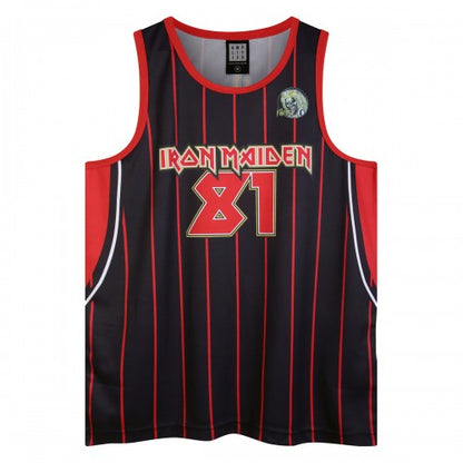 Front - Amplified Mens Killers Iron Maiden Basketball Jersey