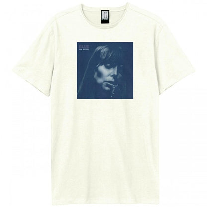 Front - Amplified Unisex Adult Blue Joni Mitchell T-Shirt