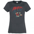 Front - Amplified Womens/Ladies Maneater Hall & Oates T-Shirt
