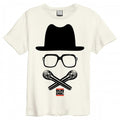 Front - Amplified Unisex Adult 2 Mics Run DMC T-Shirt