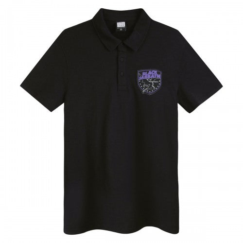 Front - Amplified Mens Lord of This World Black Sabbath Slub Polo Shirt