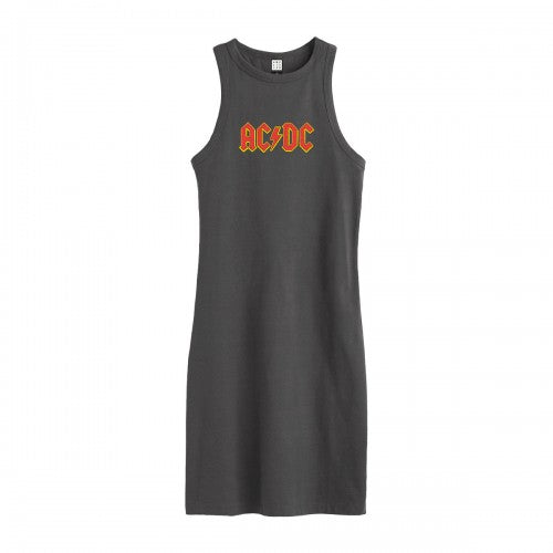 Front - Amplified Womens/Ladies AC/DC Slim Sleeveless Dress