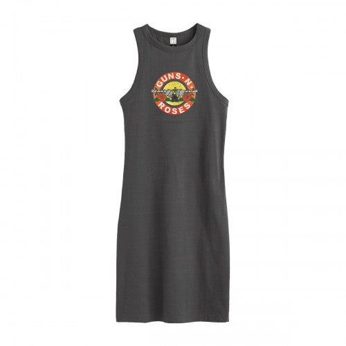 Front - Amplified Womens/Ladies Guns N Roses Slim Sleeveless Dress