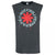 Front - Amplified Mens Stencil Asterix Red Hot Chili Peppers Tank Top