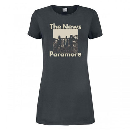 Front - Amplified Womens/Ladies The News Paramore T-Shirt Dress