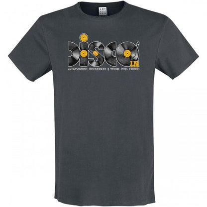 Front - Amplified Mens Discs Disco T-Shirt