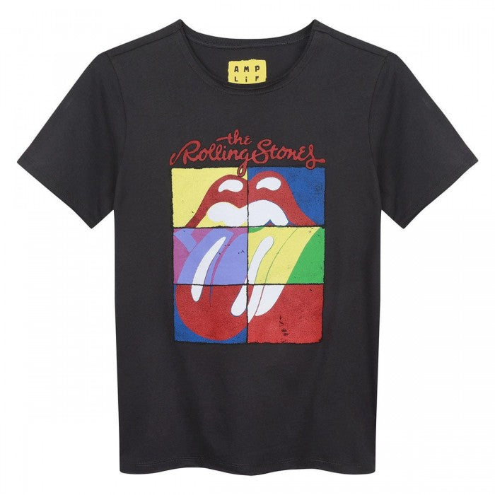 Front - Amplified Childrens/Kids Square Tongue The Rolling Stones T-Shirt