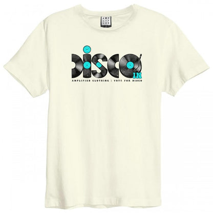 Front - Amplified Mens Disco Discs T-Shirt