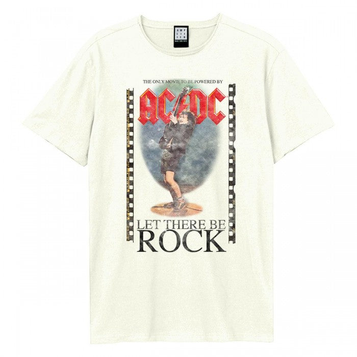 Front - Amplified Mens Let There Be Rock Angus AC/DC T-Shirt
