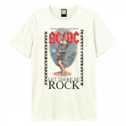 Front - Amplified Mens Let There Be Rock Angus AC/DC T-Shirt