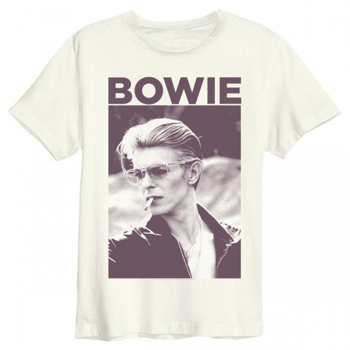 Front - Amplified Unisex Adult Cigarette David Bowie T-Shirt