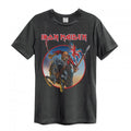 Front - Amplified Unisex Adult Trooper on Steed Iron Maiden T-Shirt