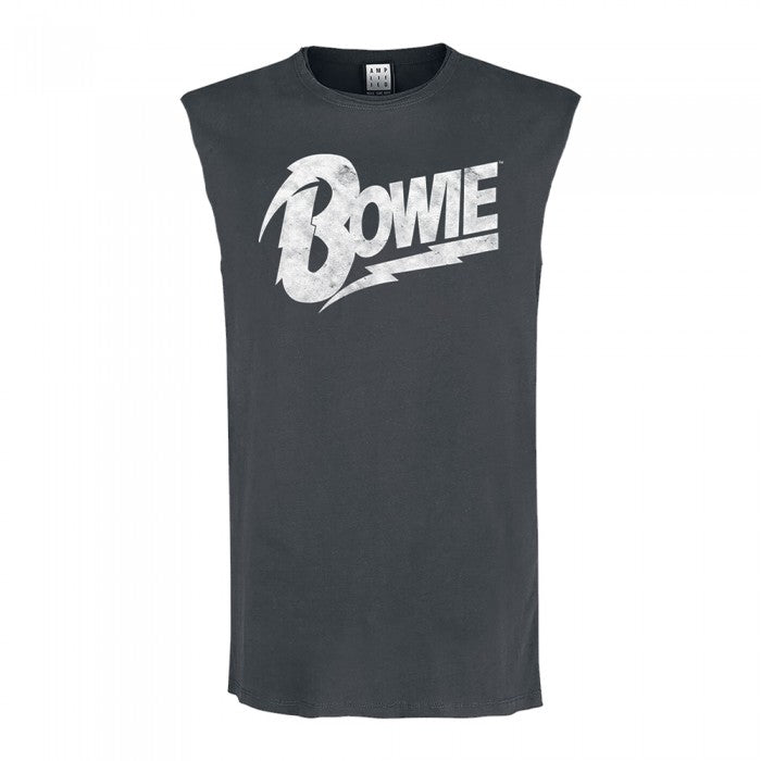 Front - Amplified Mens David Bowie Logo Tank Top