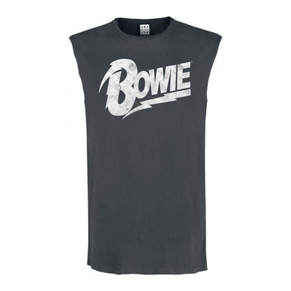 Front - Amplified Mens David Bowie Logo Tank Top
