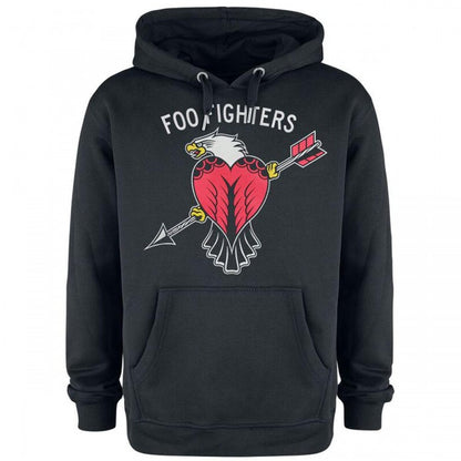 Front - Amplified Unisex Adult Eagle Tattoo Foo Fighters Hoodie