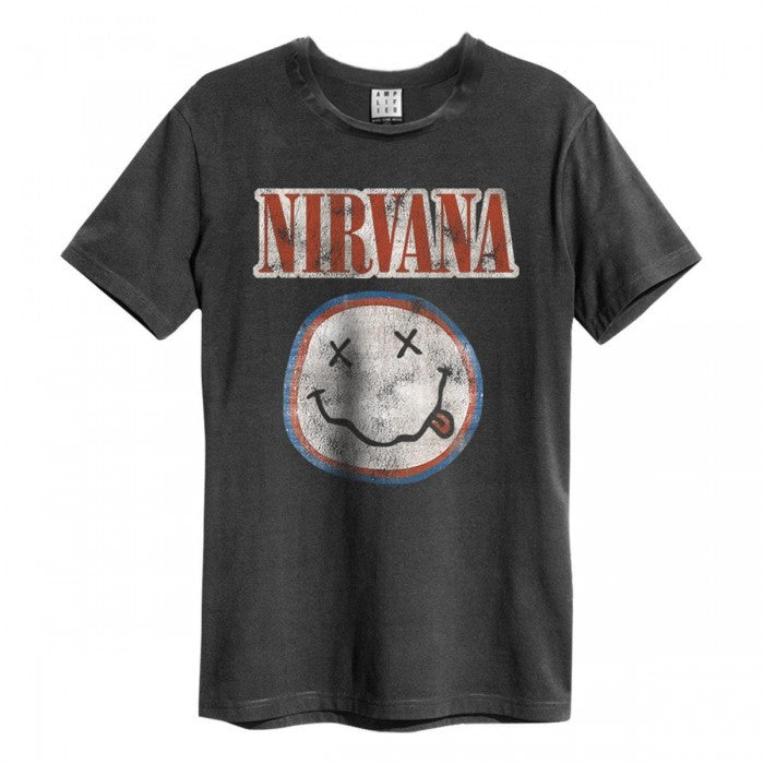 Front - Amplified Unisex Adult Nirvana Logo T-Shirt